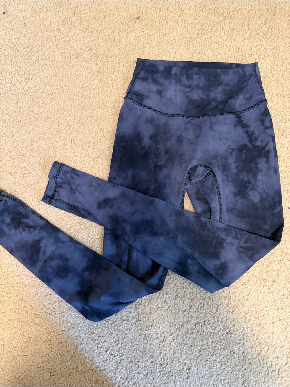 S Paragon Fitwear Grey Tie-Dye High-Waist Leggings